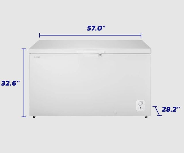 Element® 57" 14.7 Cu. Ft. White Chest Freezer-3