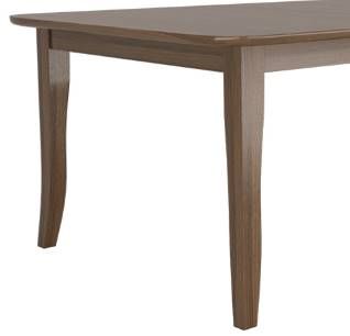 Country View Woodworking Customizable Avondale Hickory Top 48" Dining Table with 2-Leaves and Brown Maple Base-1
