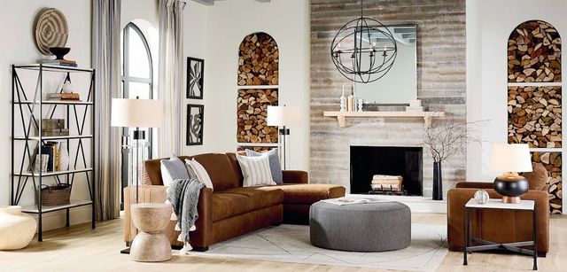 Bassett® Furniture Kelly 44" Round Ottoman-2