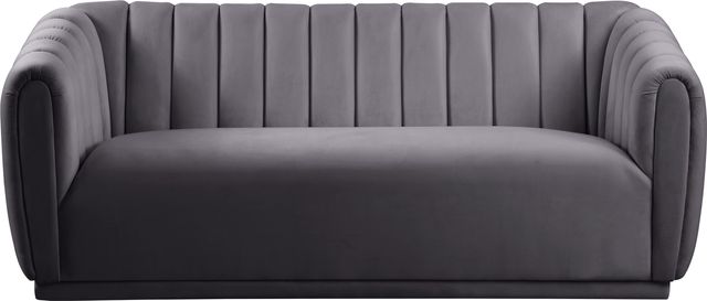 Meridian Furniture Dixie Grey Velvet Sofa-3