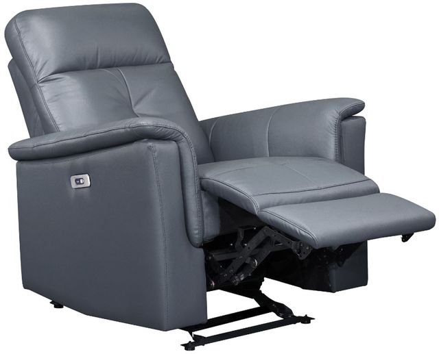 Mazin Furniture Bristow Blue-Grey Power Glider Recliner-1