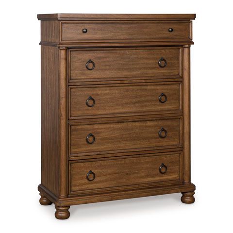 Signature Design by Ashley® Rowlenstown Brown 5-Drawer Chest-0