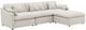 Coaster® Hobson 4-Piece Ivory Upholstered Modular Sectional-0