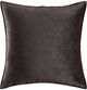 Livia Velvet Stitches Dark Gray Decorative Pillow-0
