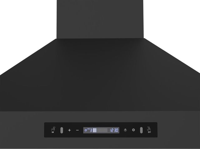 FORNO® Venezia Series Alta Qualita 36" Black Wall Mounted Range Hood  -3
