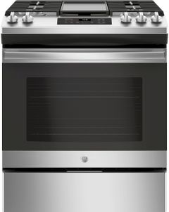 GE® 30" Stainless Steel Slide In Gas Range