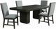 Elements International Donovan 5-Piece Black/Gray Rectangular Dining Set-0