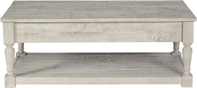 Signature Design by Ashley® Shawnalore Whitewash Coffee Table-1