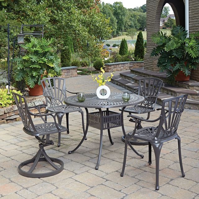 Homestyles® Grenada 5-Piece Khaki Gray Outdoor Dining Set -1