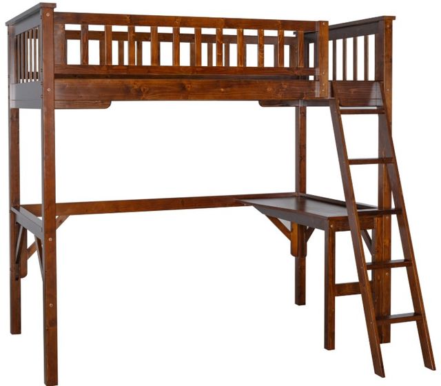 Powell® Porter Espresso Youth Twin Loft Bed-0