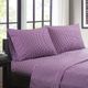 Olliix by Intelligent Design Purple King Chevron Printed Microfiber Sheet Set-4