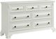 Elements International Bridgestone 3-Piece Antique White Queen Bed Set-1