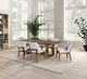 Furniture of America® Mandal Chestnut Dining Table-0