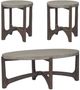 Liberty Furniture Cascade 3-Piece Gray/Wirebrush Rustic Brown Geometric Occasional Table Set-0