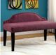 Furniture of America® Hasselt Purple Small Bench-2