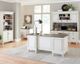 Martin Furniture Hartford Black /Linen White Lower Door Bookcase-2