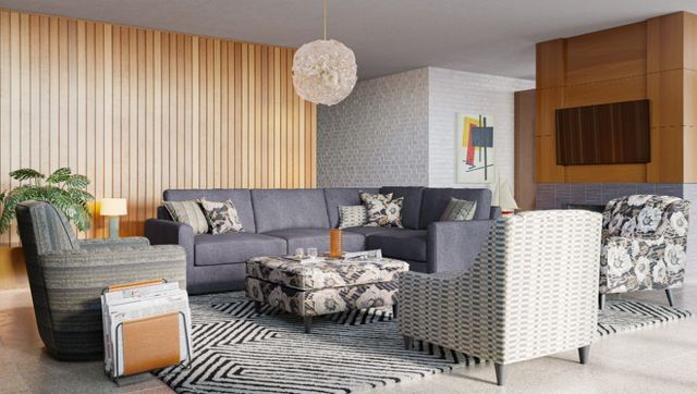 Fusion Furniture Argo Ash 2-Piece Sectional-1