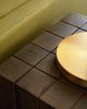 Hammary® Intermix Hand Rubbed Chestnut Brown Accent Table with Burnished Silver Metal Base -2