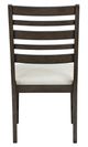Homelegance® Victoria Beige/Dark Espresso Side Chair-4