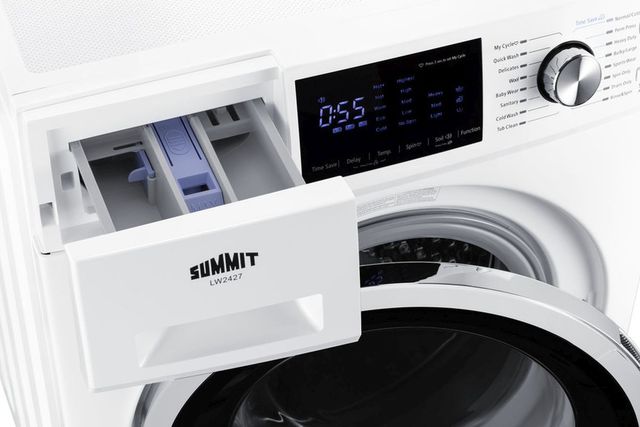 Summit® White Electric Laundry Center, 2.7 Cu. Ft. Washer, 4.4 Cu. Ft. Ventless Dryer-2