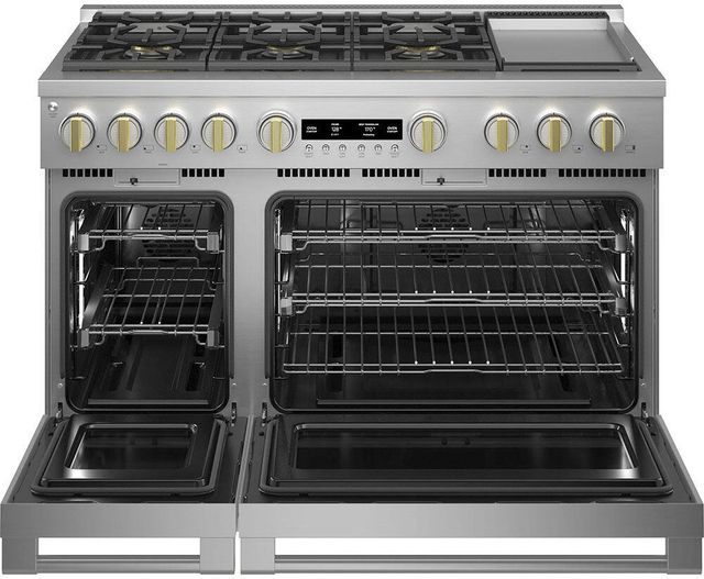 Monogram® Statement Collection 48" Stainless Steel Pro Style Gas Range-1