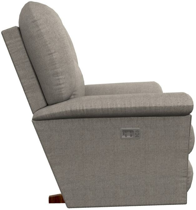 La-Z-Boy® Jasper Pewter Power Rocking Recliner with Headrest and Lumbar-2