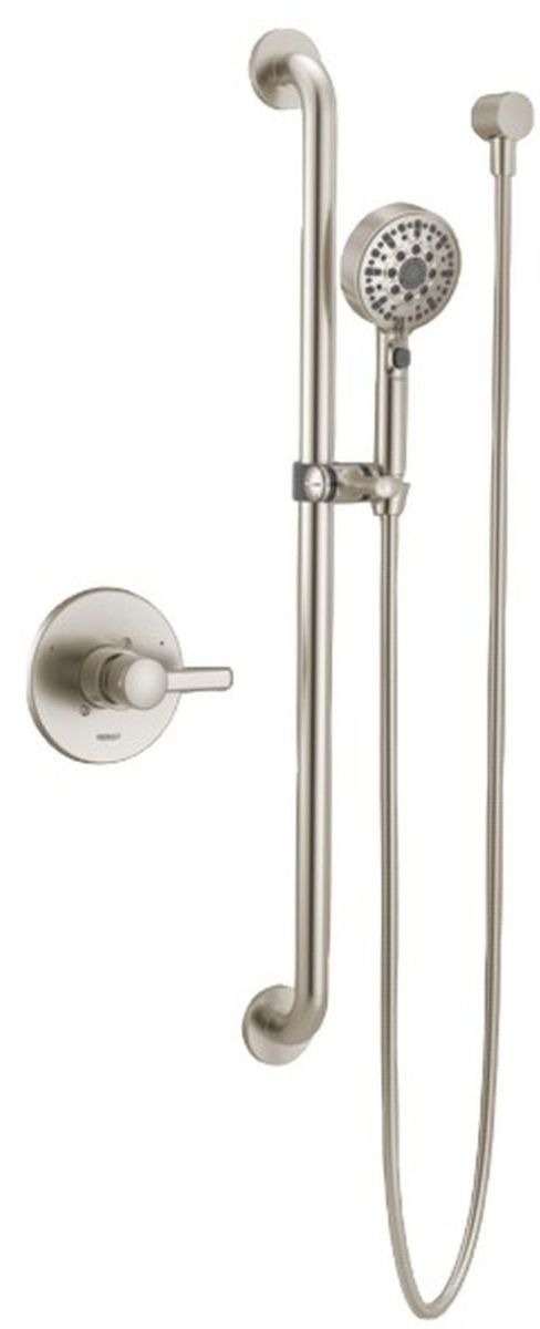 Peerless Precept® Brushed Nickel Valve Only and Hand Shower-0
