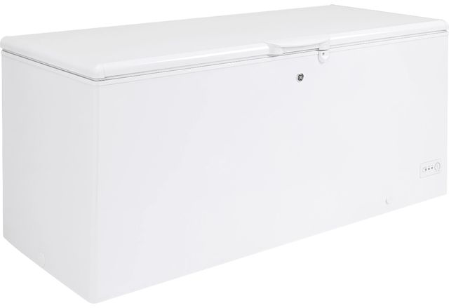 GE® 74" 21.7 Cu. Ft. White Chest Freezer-3