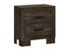 Monarch Specialties Inc. Rustic Oak 2-Drawer Nightstand-0