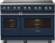 Viking® 5 Series 48" Slate Blue Pro Style Induction Range with Polished Chrome Trim-2