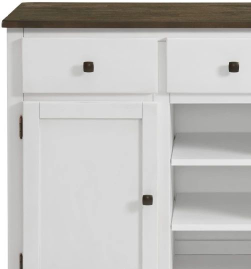 Intercon Kona Gray/White Sideboard-2