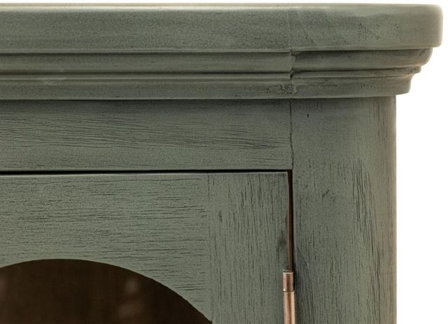 International Furniture Direct Brava Green 2-Door Console-4