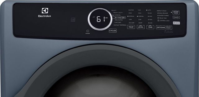 Electrolux® 400 Series 8 Cu. Ft. Denim Blue Front Load Electric Dryer-3