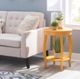 Powell® Rainbow Yellow Round Side Table-1