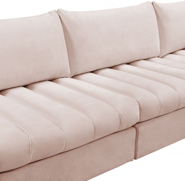 Meridian Furniture Jacob 7-Piece Pink Velvet Modular Sectional Set-1