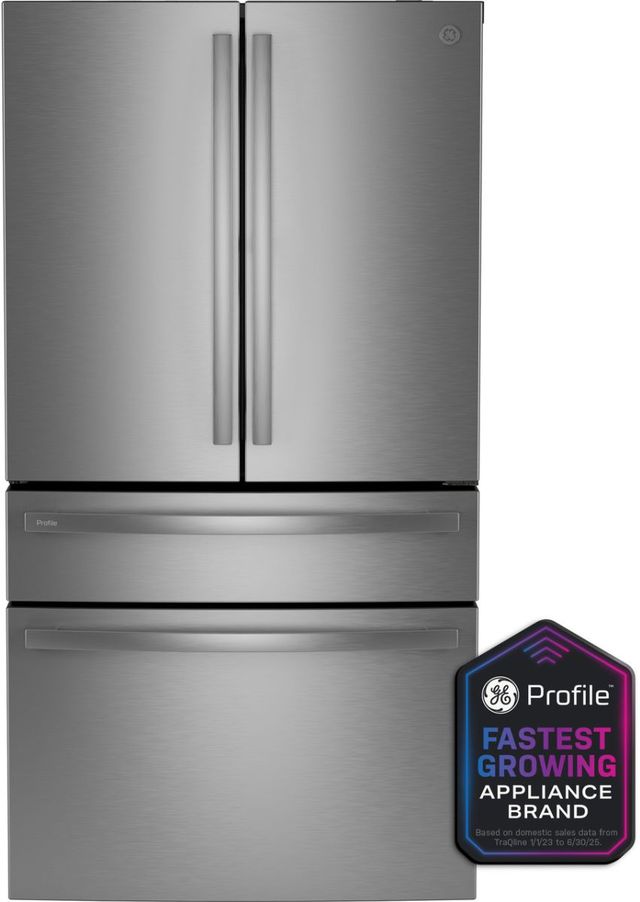 GE Profile™ ENERGY STAR® 36" 28.7 Cu. Ft. Fingerprint Resistant Stainless Steel French Door Refrigerator with Dual-Dispense AutoFill Pitcher-2