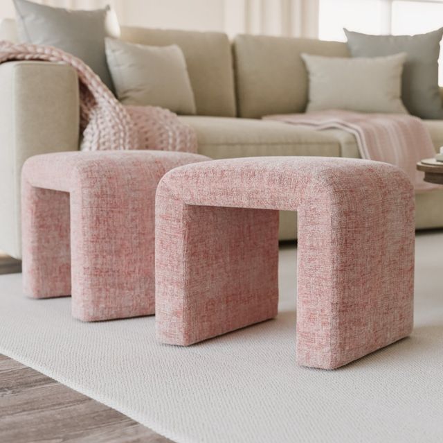 Jofran Inc. Sophia Pink Petite Bench-1