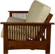 Kodiak Furniture Alexa Black Walnut/Monte Toro Pistachio Full Futon-3