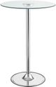 Coaster® Thea Glass Top LED Bar Table with Chrome Base-0
