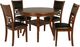 New Classic® Home Furnishings Gia 5-Piece Brown Round Dining Table Set-0
