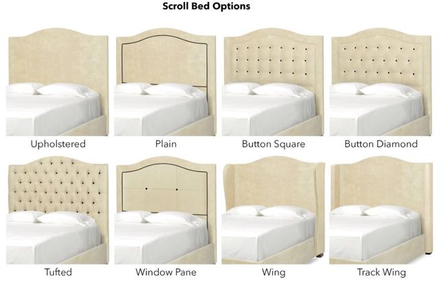 Parker Southern Customizable Dream Creations Scroll Upholstered Headboard-2