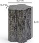 TOV Furniture Truffle Black Mother of Pearl Shell Side Table-2