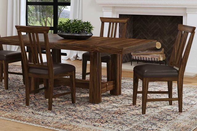 A-America® Cortez Saddle Brown Side Chair-2