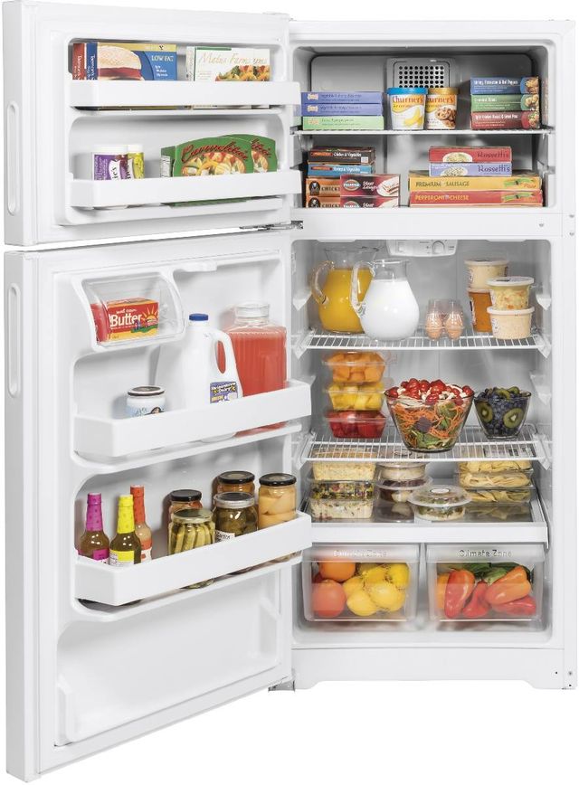 Hotpoint® 28" 15.6 Cu. Ft. ENERGY STAR® White Top Freezer Left Swing Refrigerator-2