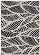 KAS Rugs Lucia Black/White Folia 5'x8' Area Rug-0