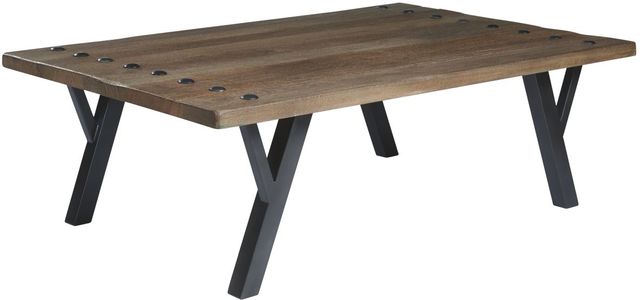 Signature Design by Ashley® Haffenburg 2-Piece Medium Brown Living Room Table Set-1