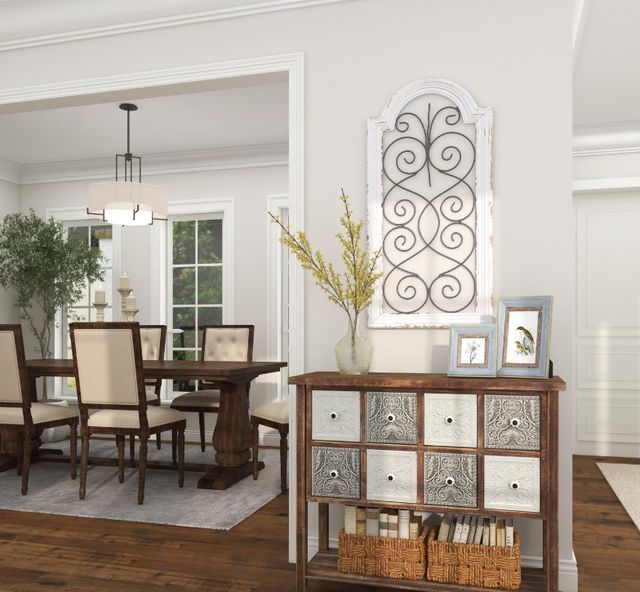 Deco Marche Scroll Arched Window Wall Art Panel-3