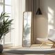 YHD Natural Brown Radian Full-Length Mirror-1