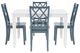 Powell® Maui 5-Piece Graphite/White Dining Set-2
