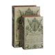 A & B Home 2-Piece Beige/Green Book Box Set-0